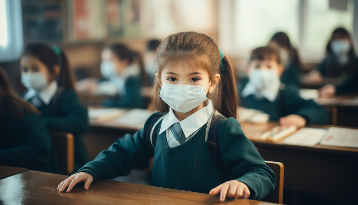 Monté de la contamination de la pandémie dans les écoles